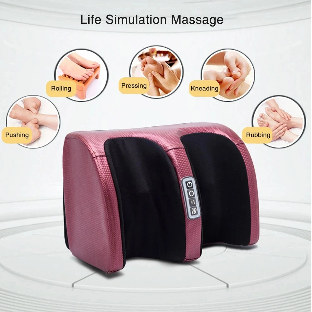 Electric Foot Massager, Relax Heated Roller Calf Pain Relief Fatigue Muscles Vibrator Machine Health™