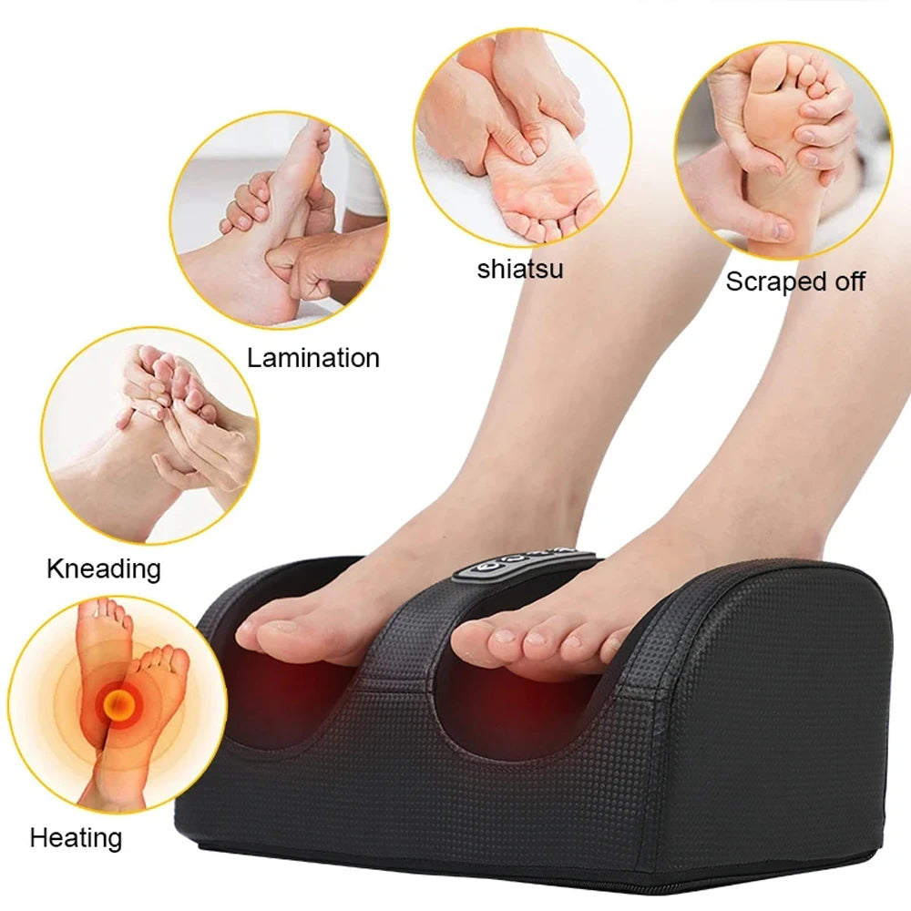 Electric Foot Massager, Relax Heated Roller Calf Pain Relief Fatigue Muscles Vibrator Machine Health™