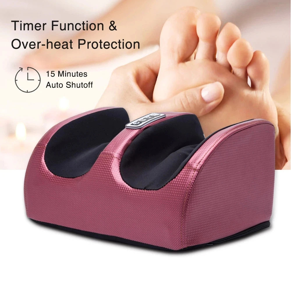 Electric Foot Massager, Relax Heated Roller Calf Pain Relief Fatigue Muscles Vibrator Machine Health™